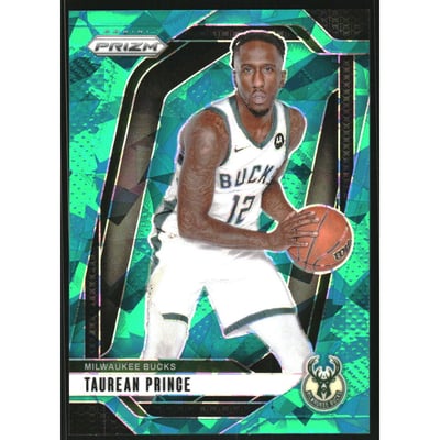 2024-25 Panini Prizm Prizms Teal Ice #136 Taurean Prince