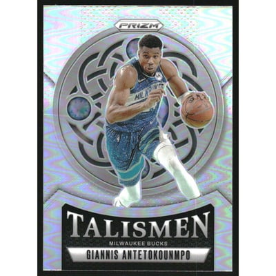 2024-25 Panini Prizm Talismen Prizms Silver #12 Giannis Antetokounmpo