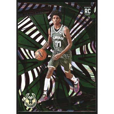 2024-25 Panini Revolution Red Swirl #140 AJ Johnson