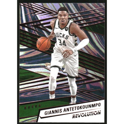 2024-25 Panini Revolution Red Swirl #3 Giannis Antetokounmpo