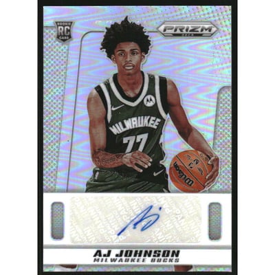 2024-25 Prizm Deca Signatures Prizms Silver #51 AJ Johnson
