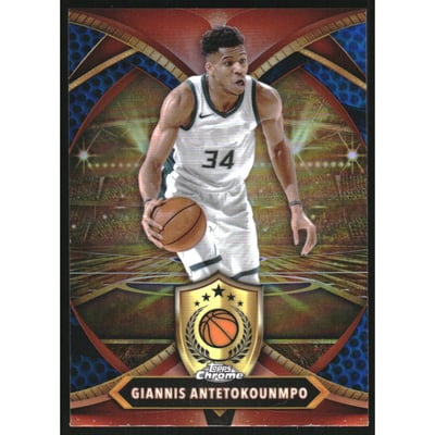 2024-25 Topps Chrome Ball of Duty Blue Basketball Refractors #BOD12 Giannis Antetokounmpo