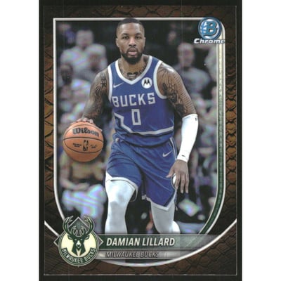 2025-26 Bowman Chrome Reptilian Refractors #BCV81 Damian Lillard