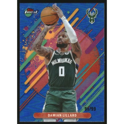 2025-26 Finest Blue Refractors #244 Damian Lillard R