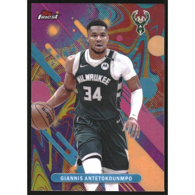 2025-26 Finest Oil Spill Refractors #43 Giannis Antetokounmpo C