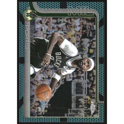 2025-26 Topps Chrome Aqua Basketball Refractors #124 Bobby Portis