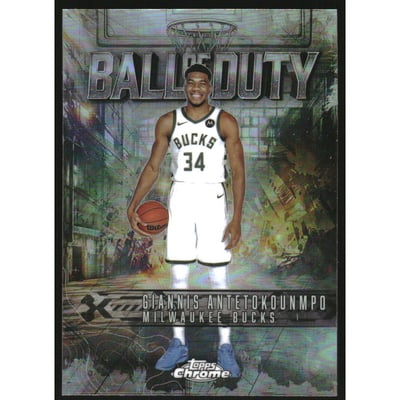 2025-26 Topps Chrome Ball of Duty Refractors #BD4 Giannis Antetokounmpo