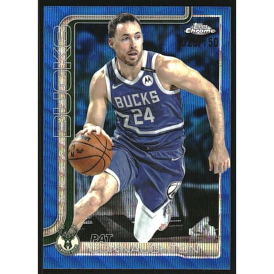 2025-26 Topps Chrome Blue Wave Refractors #190 Pat Connaughton