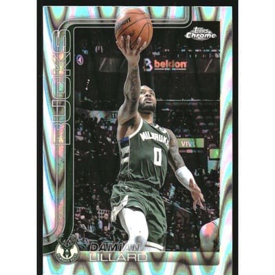 2025-26 Topps Chrome RayWave Refractors #153 Damian Lillard