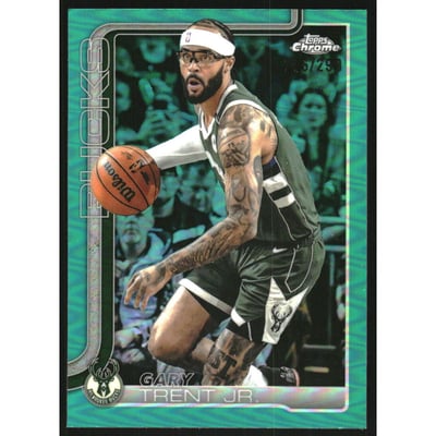 2025-26 Topps Chrome Teal Refractors #110 Gary Trent Jr.
