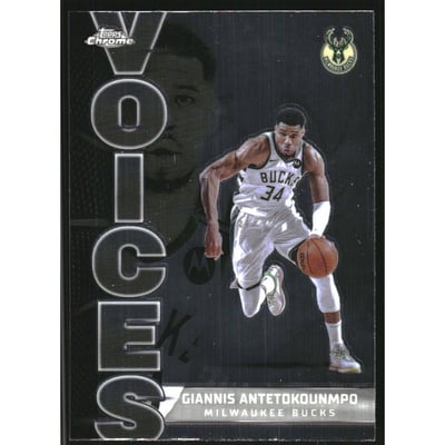 2025-26 Topps Chrome Voices #VS2 Giannis Antetokounmpo