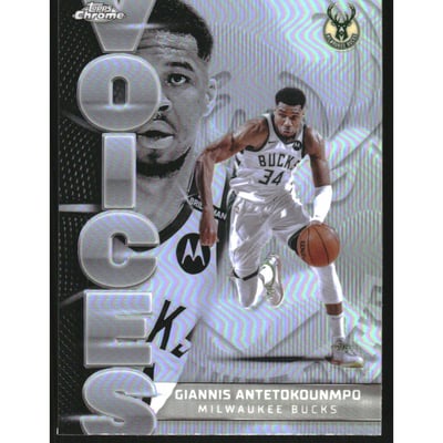 2025-26 Topps Chrome Voices Refractors #VS2 Giannis Antetokounmpo