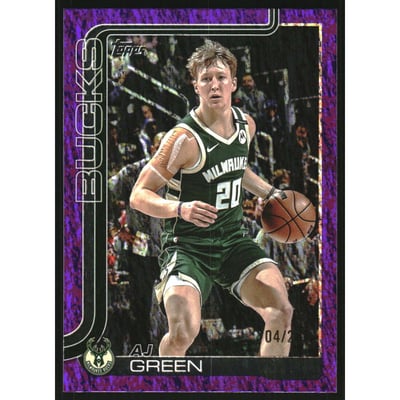 2025-26 Topps Purple Holo Foil #57 AJ Green