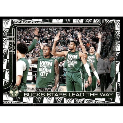 2025-26 Topps Season Tip Off #281 Fear the Deer/Kevin Porter Jr/Giannis Antetokounmpo/Brook Lopez