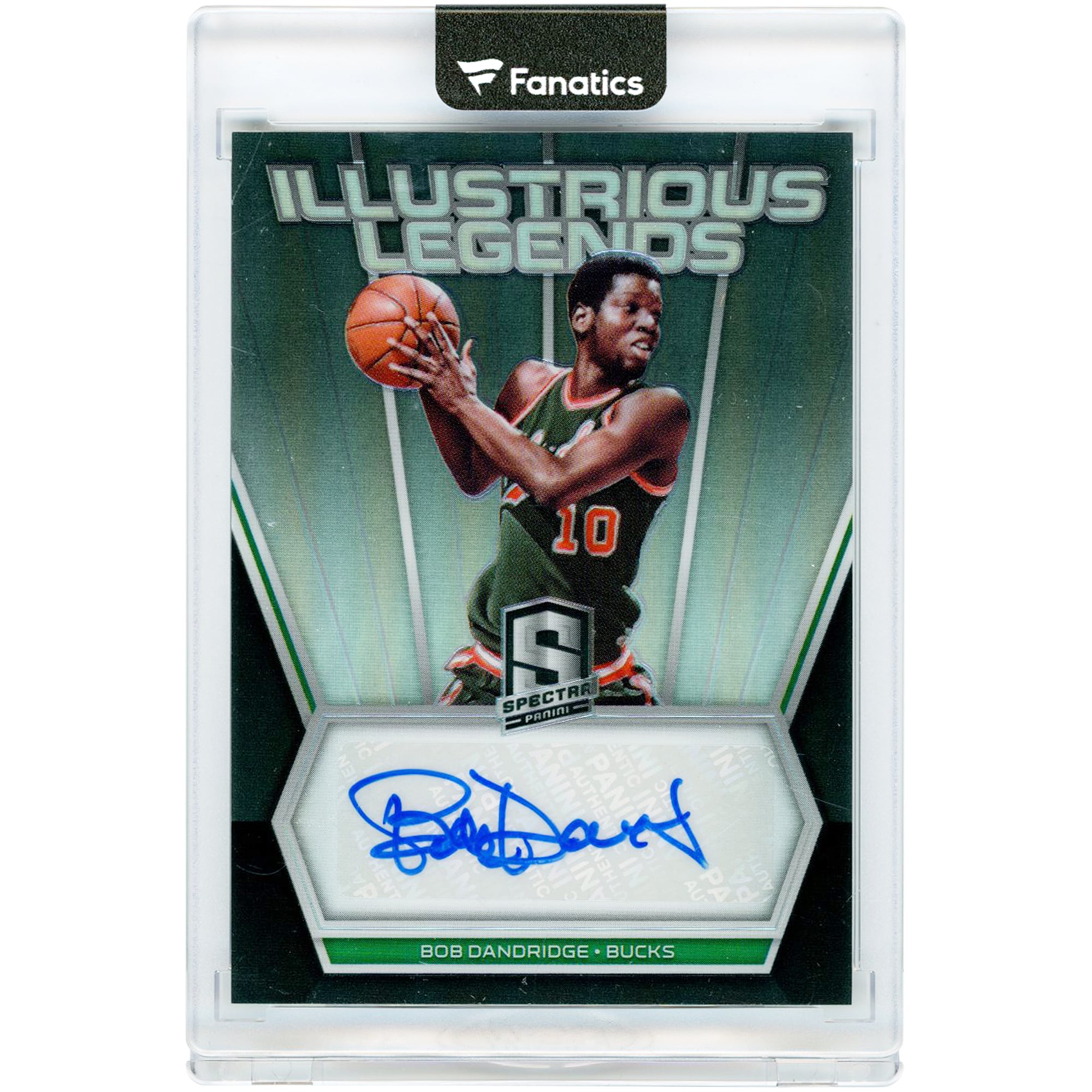 Carte autographiée de Bob Dandridge (Milwaukee Bucks) 2017-18 Panini Spectra Illustrious Legends #IL-BDR #43/149