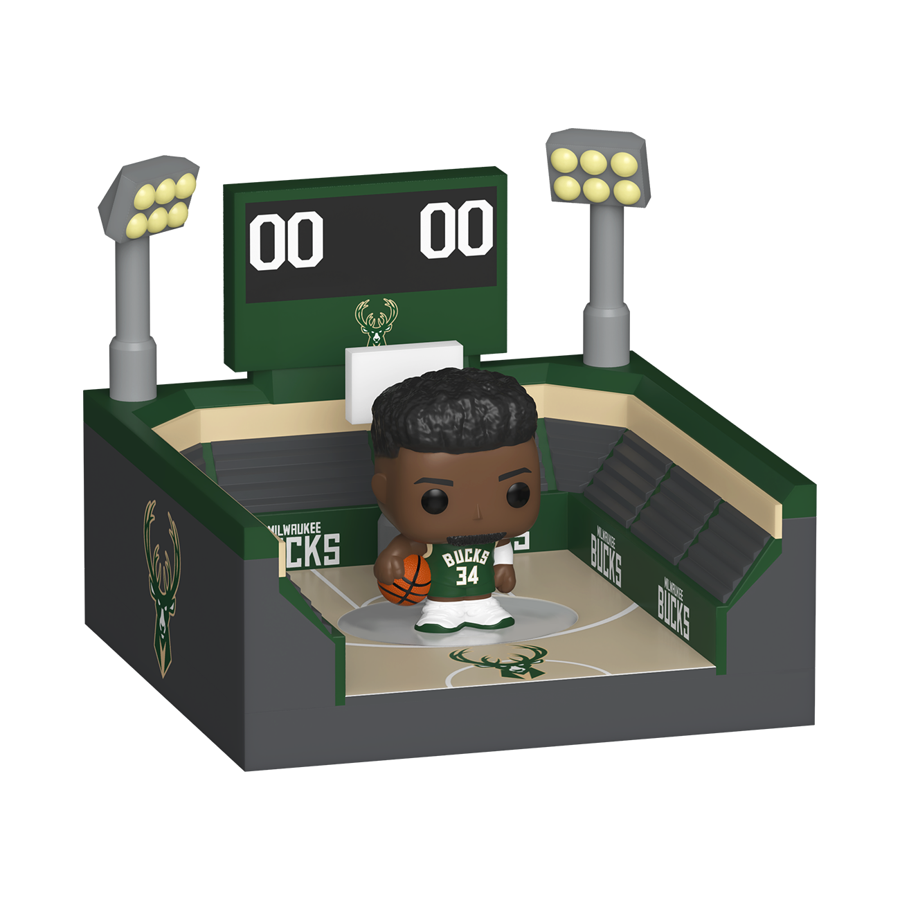 Figurine Funko POP! Bitty Giannis Antetokounmpo Milwaukee Bucks Town Arena