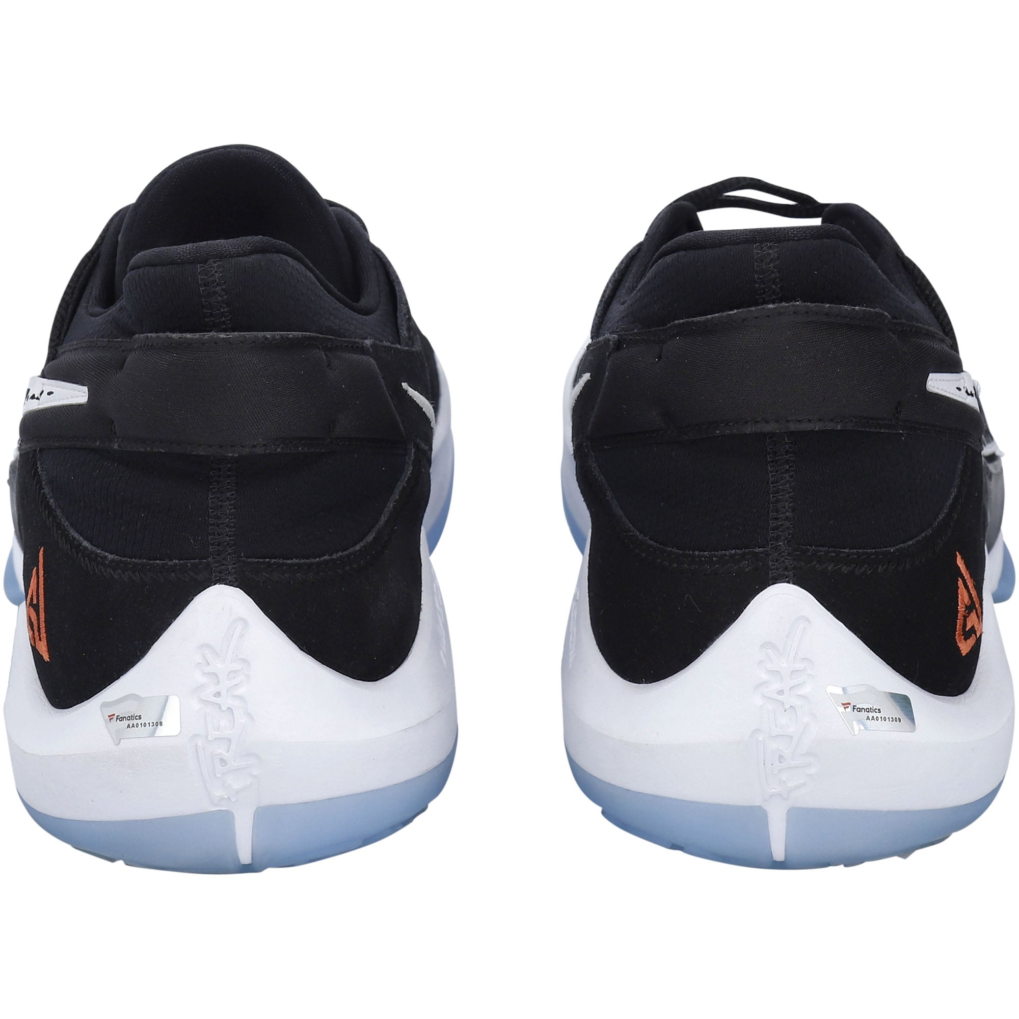 Giannis Antetokounmpo Milwaukee Bucks Autographed Game-Used Black Nike Shoes vs. Miami Heat on August 31 2020 with Multiple Inscriptions
