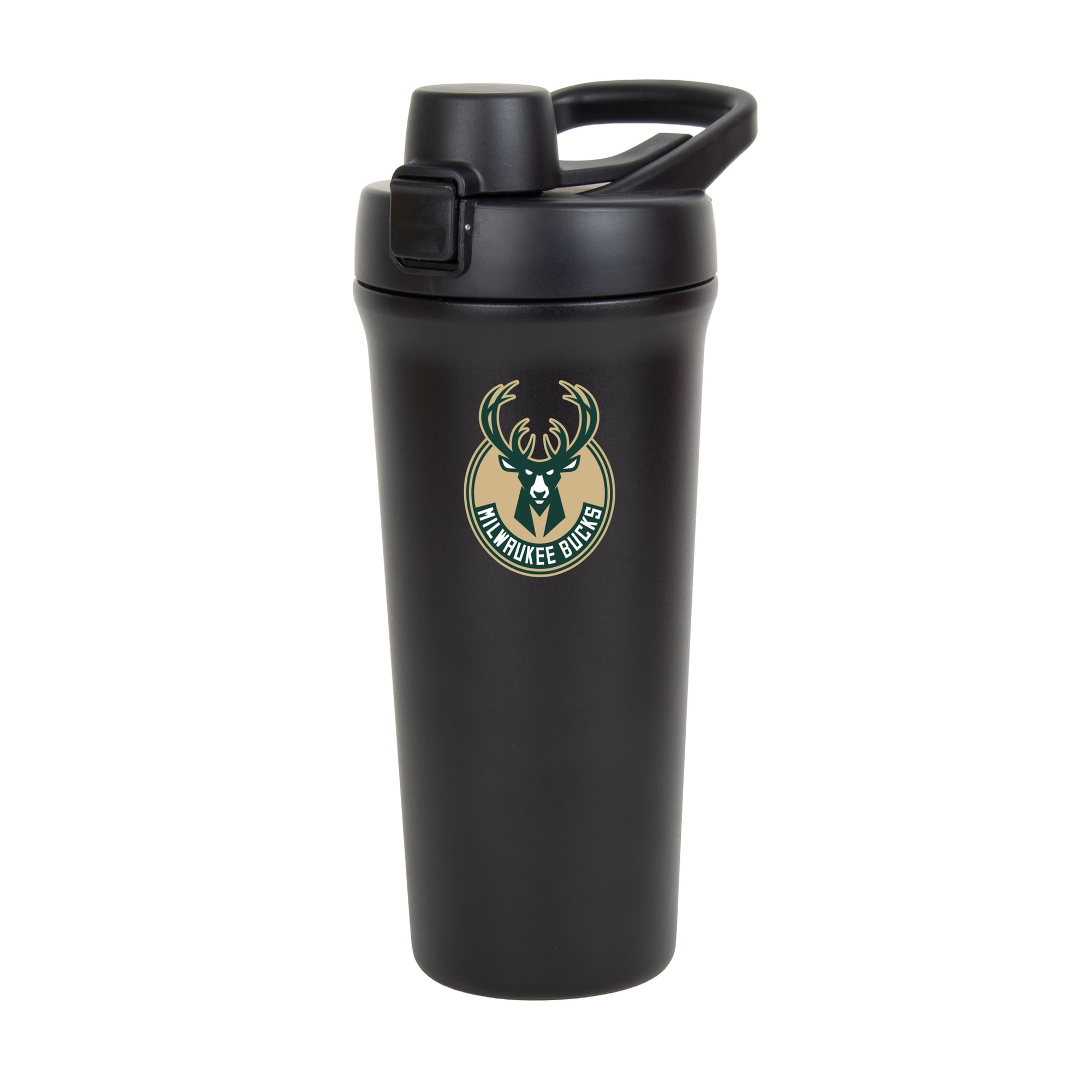 Bouteille shaker réversible Logo Brands Milwaukee Bucks de 77 cl (26 oz).