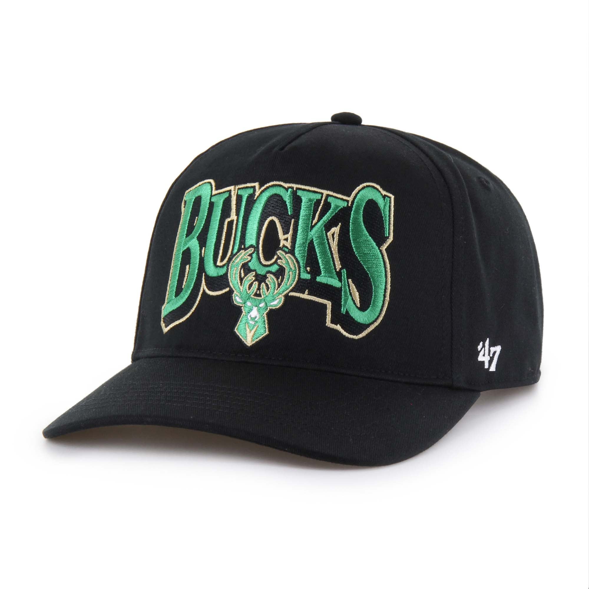 Men's Milwaukee Bucks '47 Black Every Time Past Champs Hitch Adjustable Hat