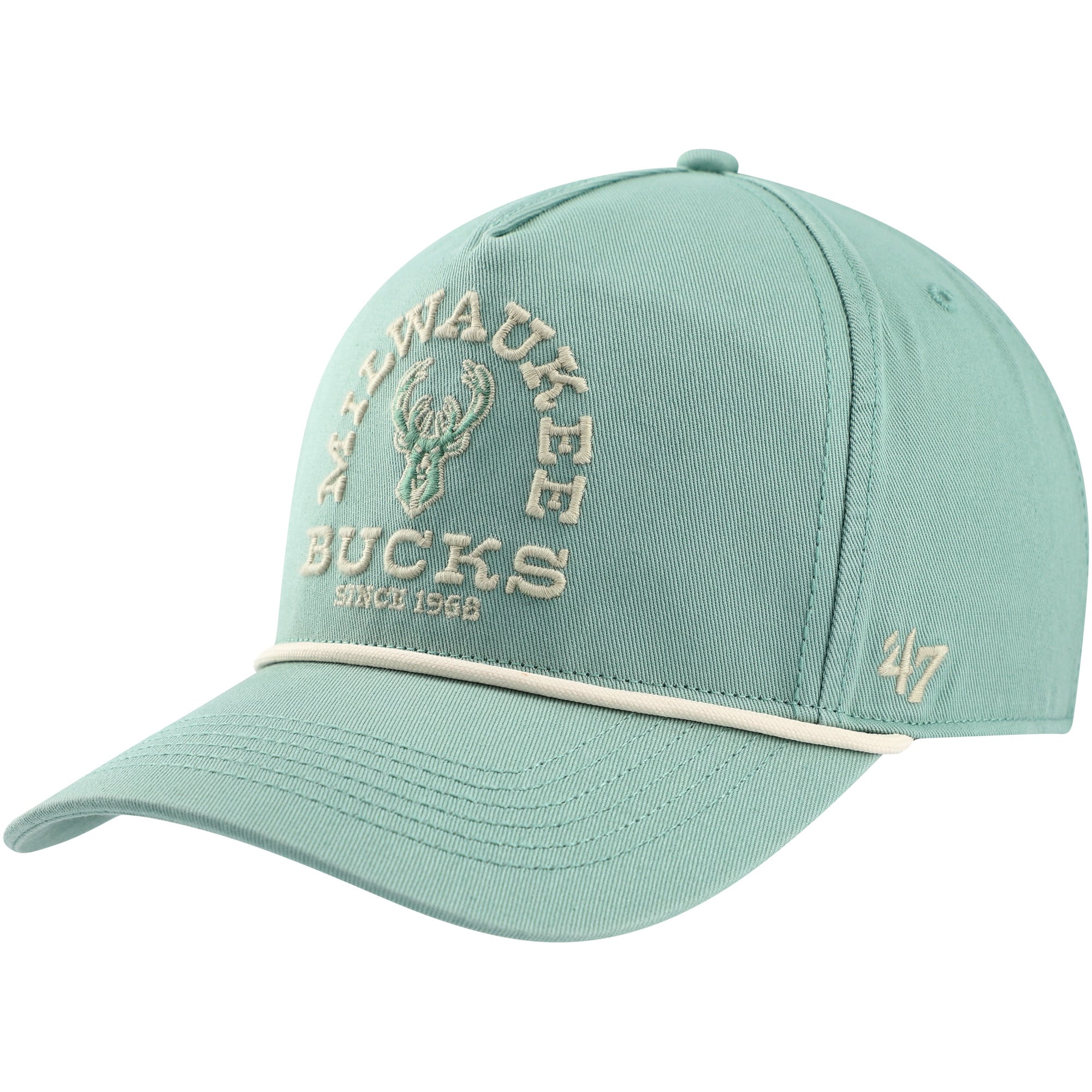 Men's Milwaukee Bucks '47 Green Canyon Ranchero Hitch Adjustable Hat