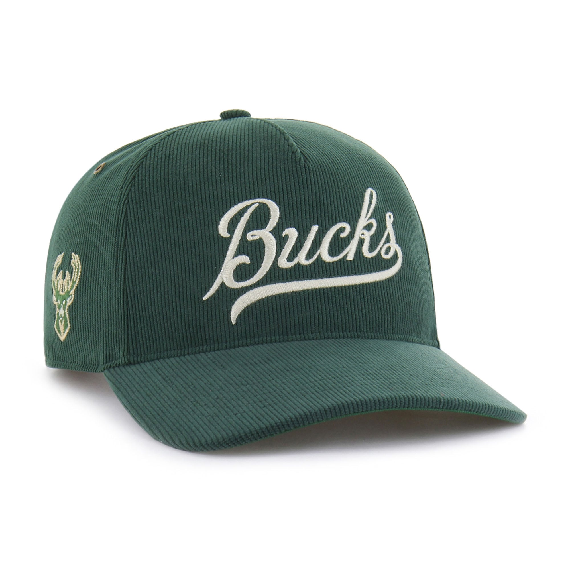Men's Milwaukee Bucks '47 Hunter Green Golden Age Relaxed Corduroy Hitch Adjustable Hat