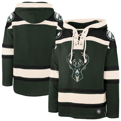Milwaukee Bucks '47 Superior Lacer Hoodie - Hunter Green