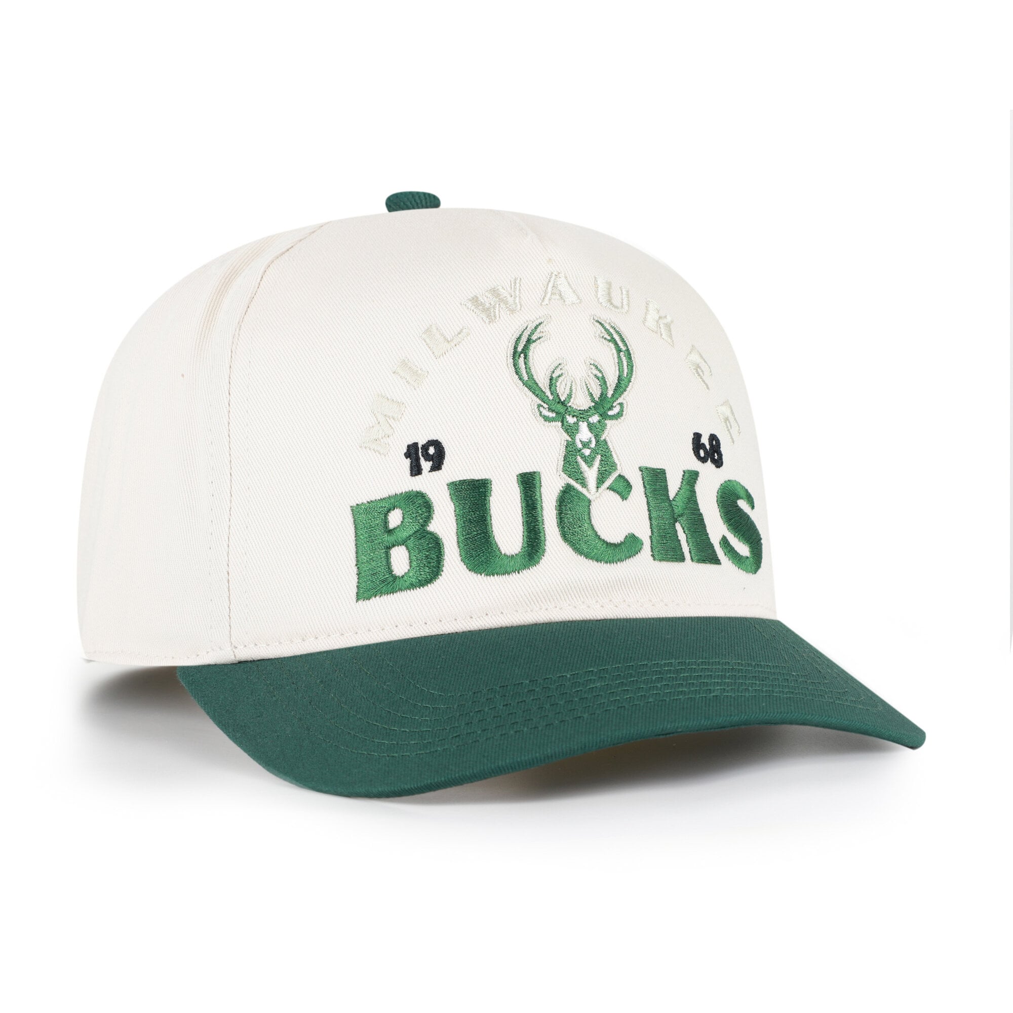 Casquette ajustable pour homme '47 Natural Milwaukee Bucks Arcitext Hitch