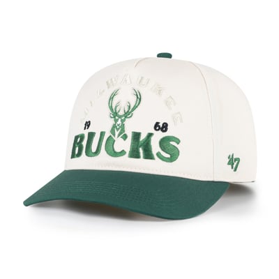 Milwaukee Bucks '47 Arcitext Hitch Adjustable Hat - Natural