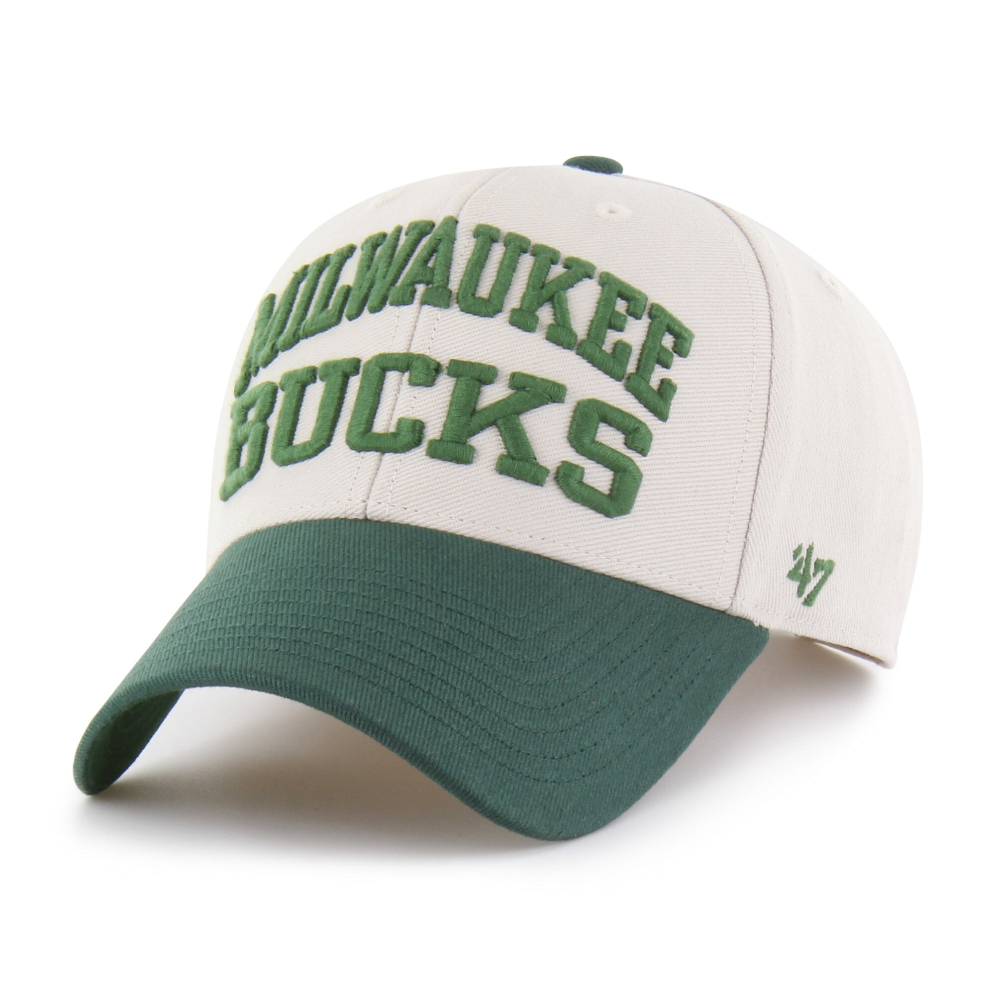Casquette ajustable MVP Milwaukee Bucks « Broke Line Loop » naturelle pour homme, modèle 47