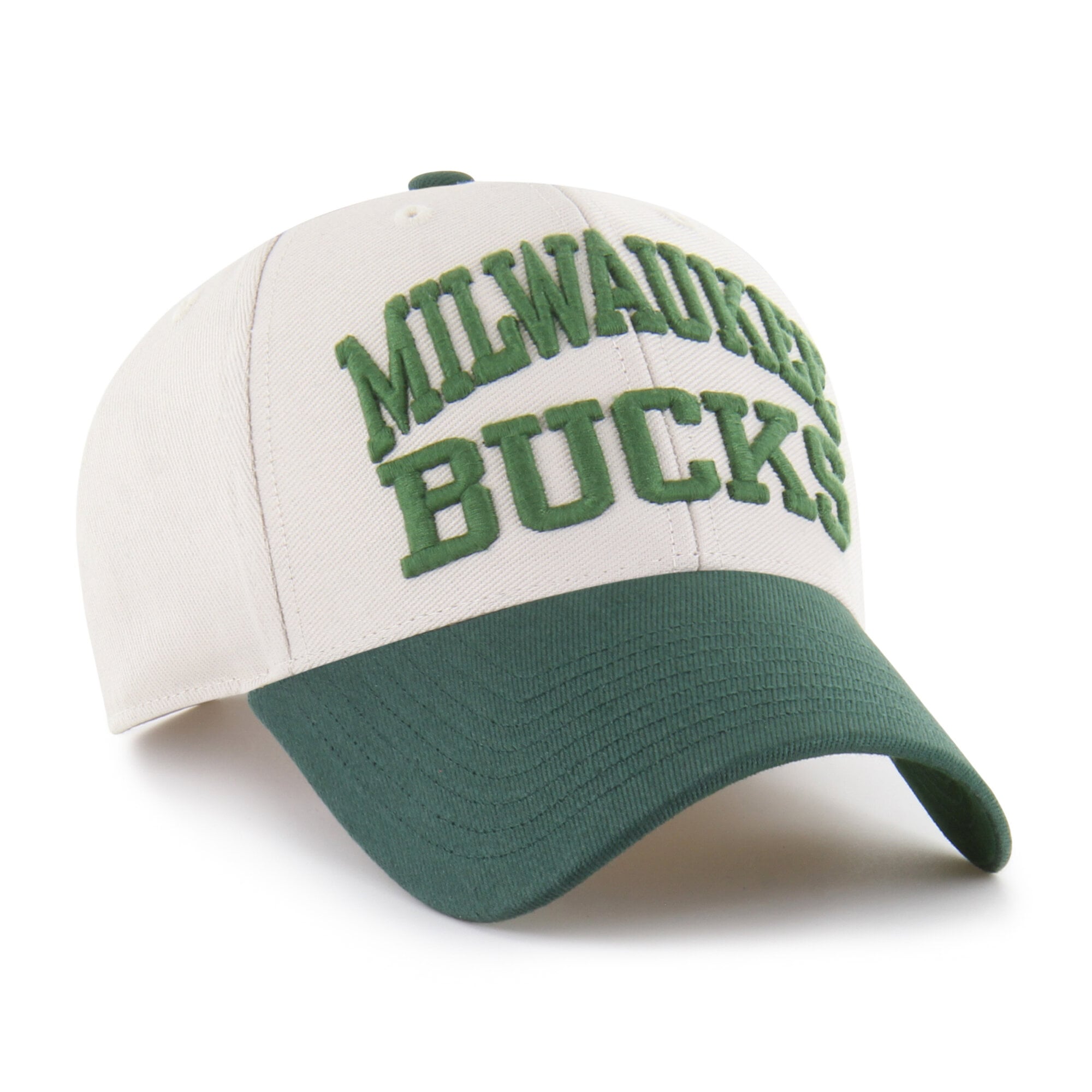 Casquette ajustable MVP Milwaukee Bucks « Broke Line Loop » naturelle pour homme, modèle 47