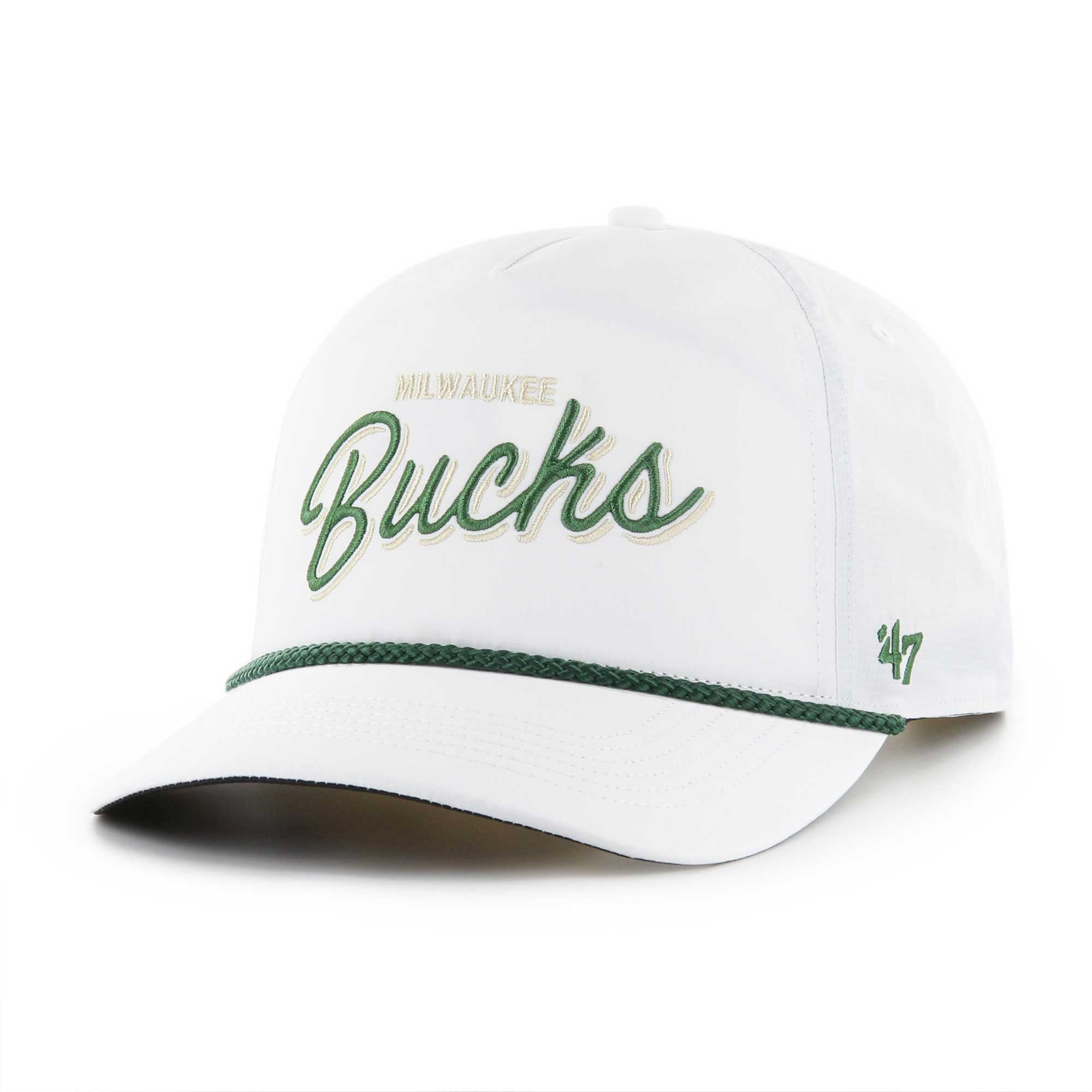 Men's Milwaukee Bucks '47 White Fairway Hitch brrr Adjustable Hat