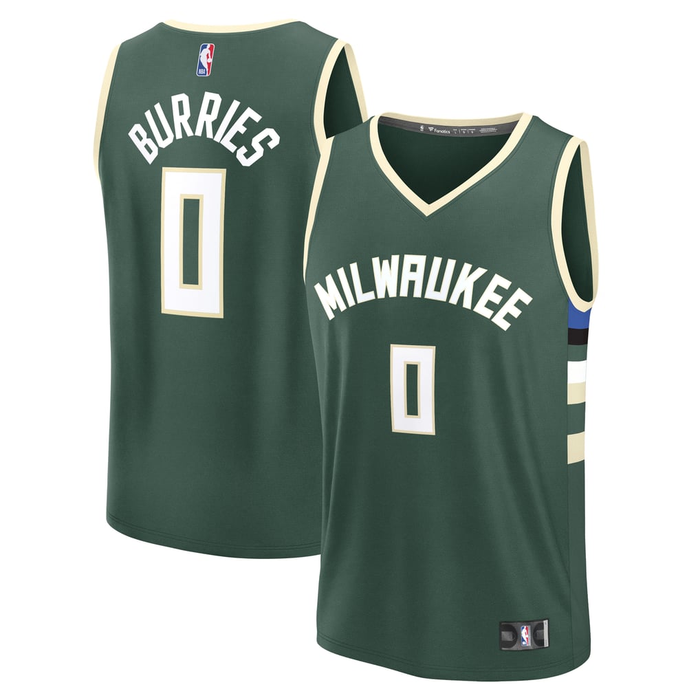 Men's Fanatics Brayden Burries Green Milwaukee Bucks 2026 NBA Draft ...