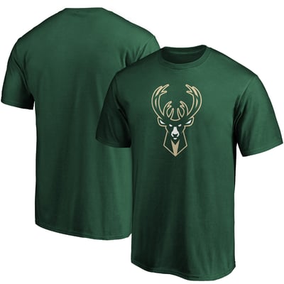 Milwaukee Bucks Fanatics Primary Team Logo T-Shirt - Hunter Green
