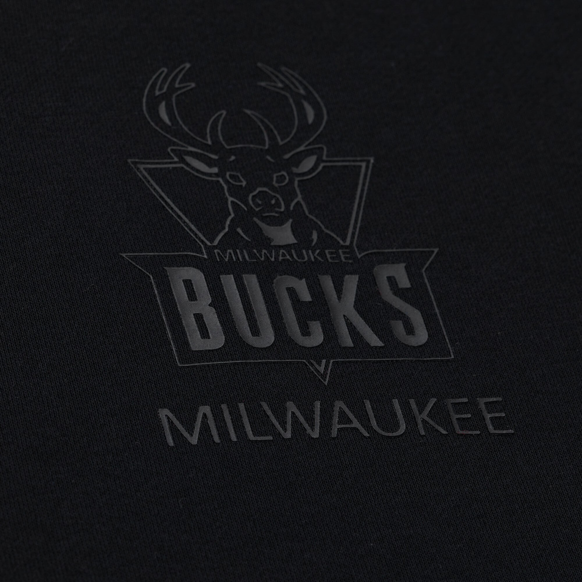 Sweat à capuche Mitchell & Ness Core Fleece noir pour homme, Milwaukee Bucks