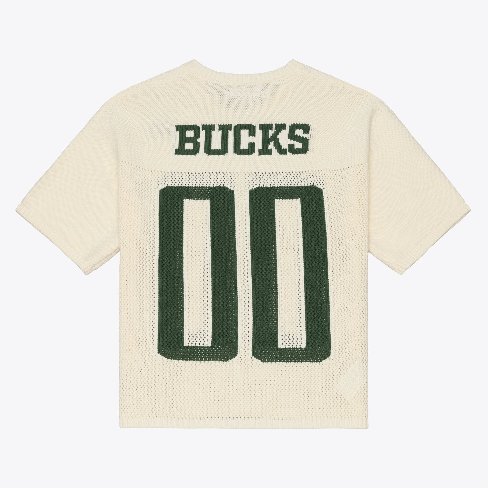 Maillot de basket-ball Mitchell & Ness crème Milwaukee Bucks Hardwood Classics Retro Roots à manches courtes pour homme