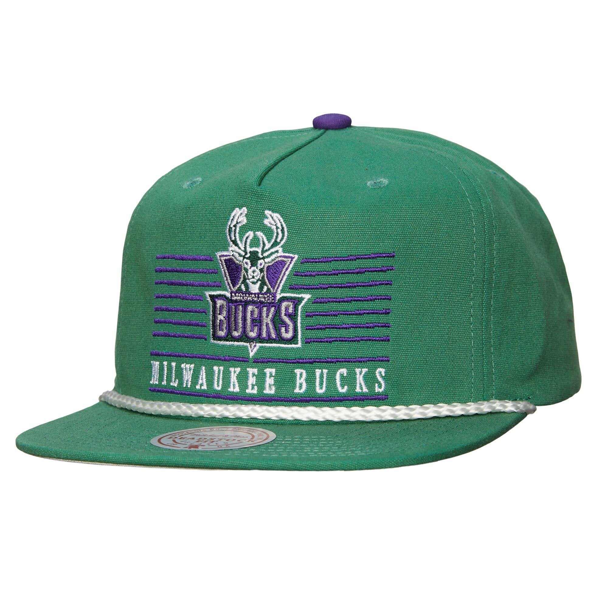 Men's Milwaukee Bucks Mitchell & Ness Green Ascend Deadstock Snapback Hat