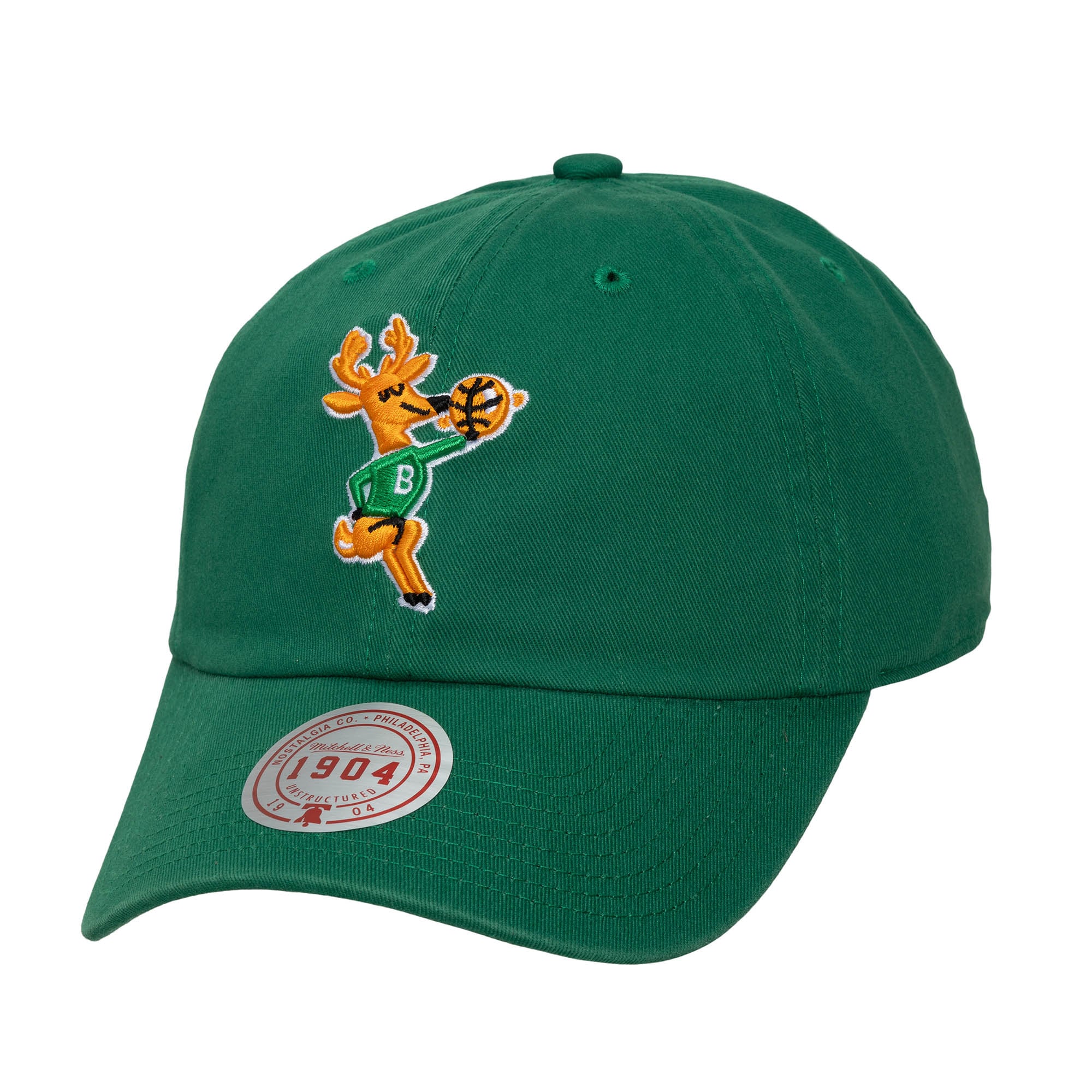 Men's Milwaukee Bucks Mitchell & Ness Hunter Green Hardwood Classics 1904 Adjustable Hat