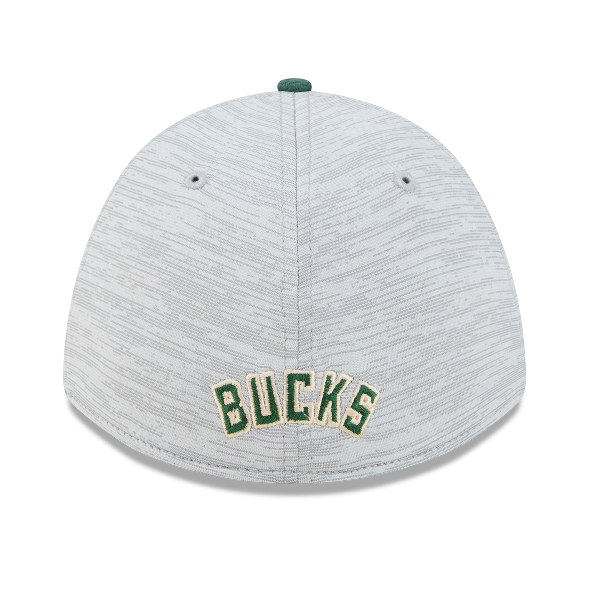 Casquette New Era grise Milwaukee Bucks 39THIRTY M-Crown Tech Stretch pour homme