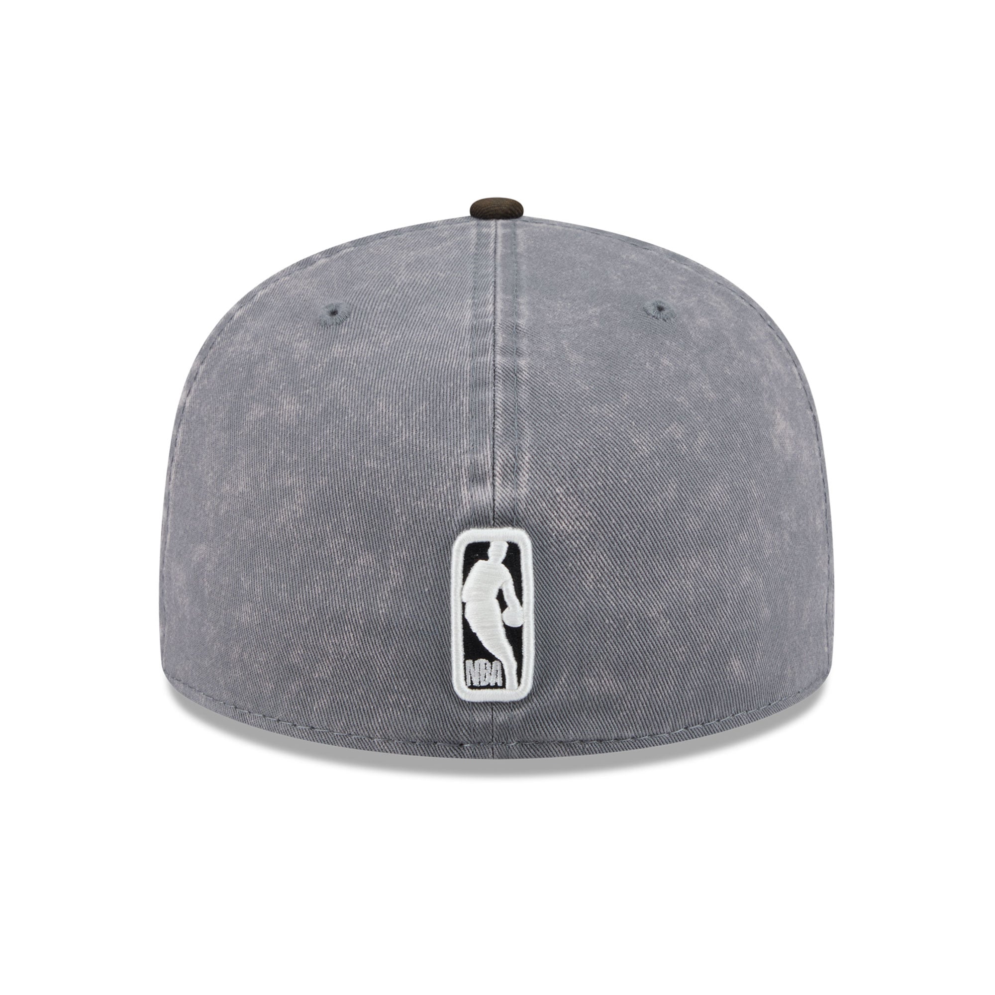 Men's New Era Gray/Black Milwaukee Bucks Washed 59FIFTY Fitted Hat