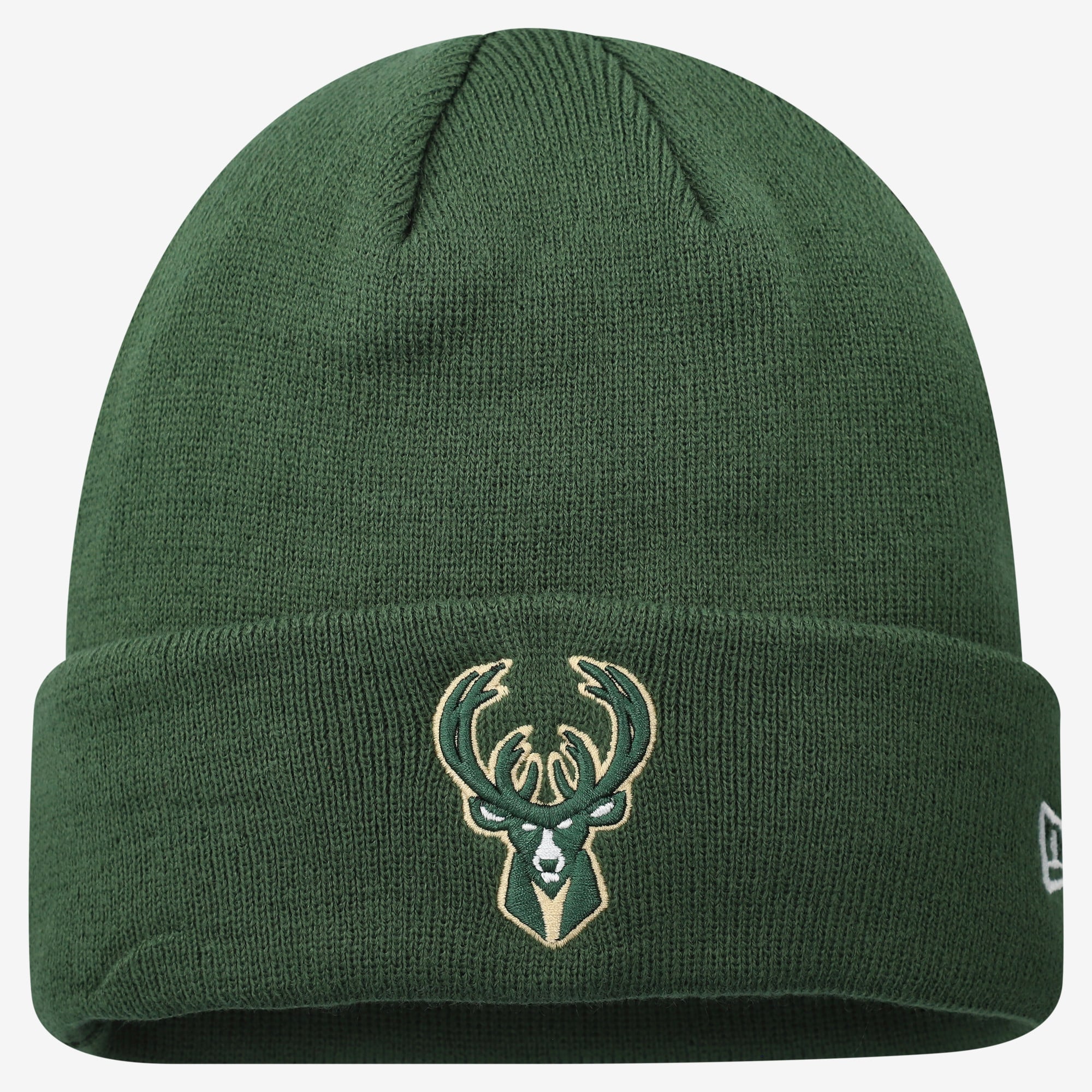 Bonnet à revers vert chasseur Milwaukee Bucks pour homme, New Era