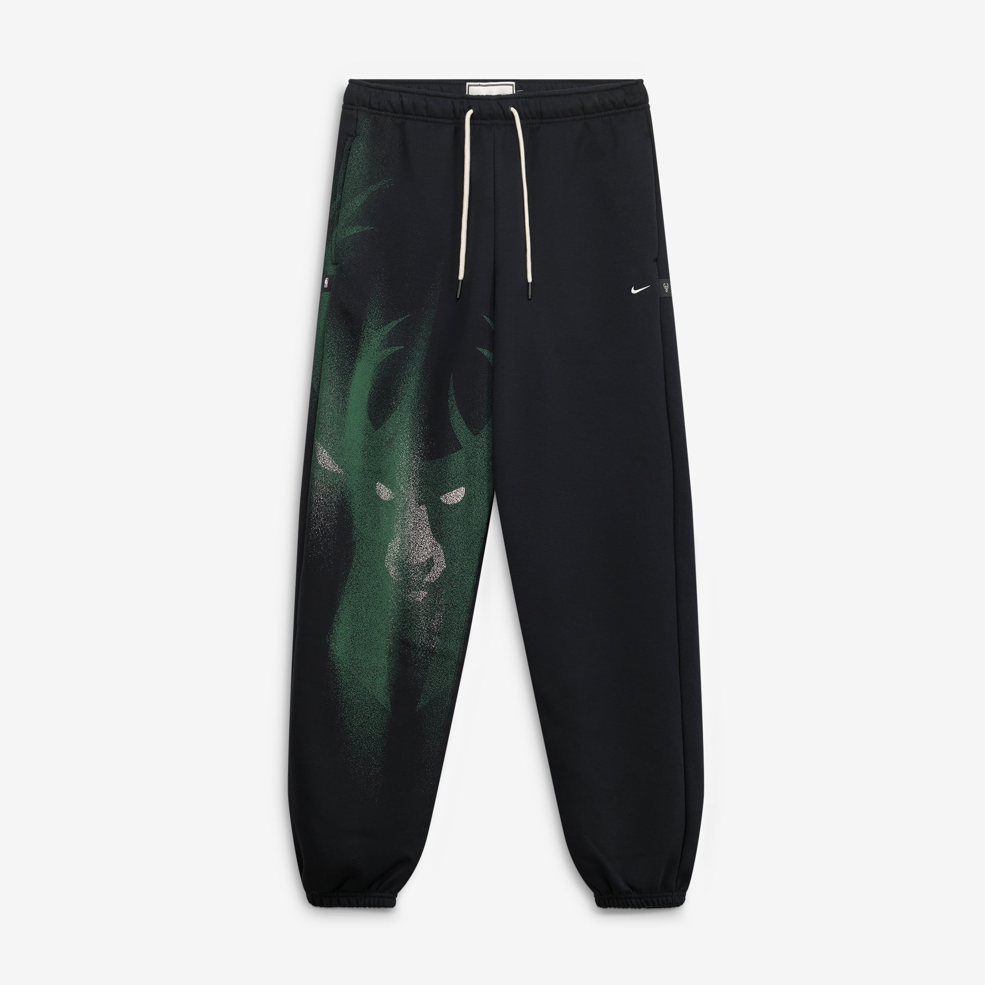 Pantalon de survêtement fuselé Nike Milwaukee Bucks 2026 Standard Issue Icon Fleece noir pour homme