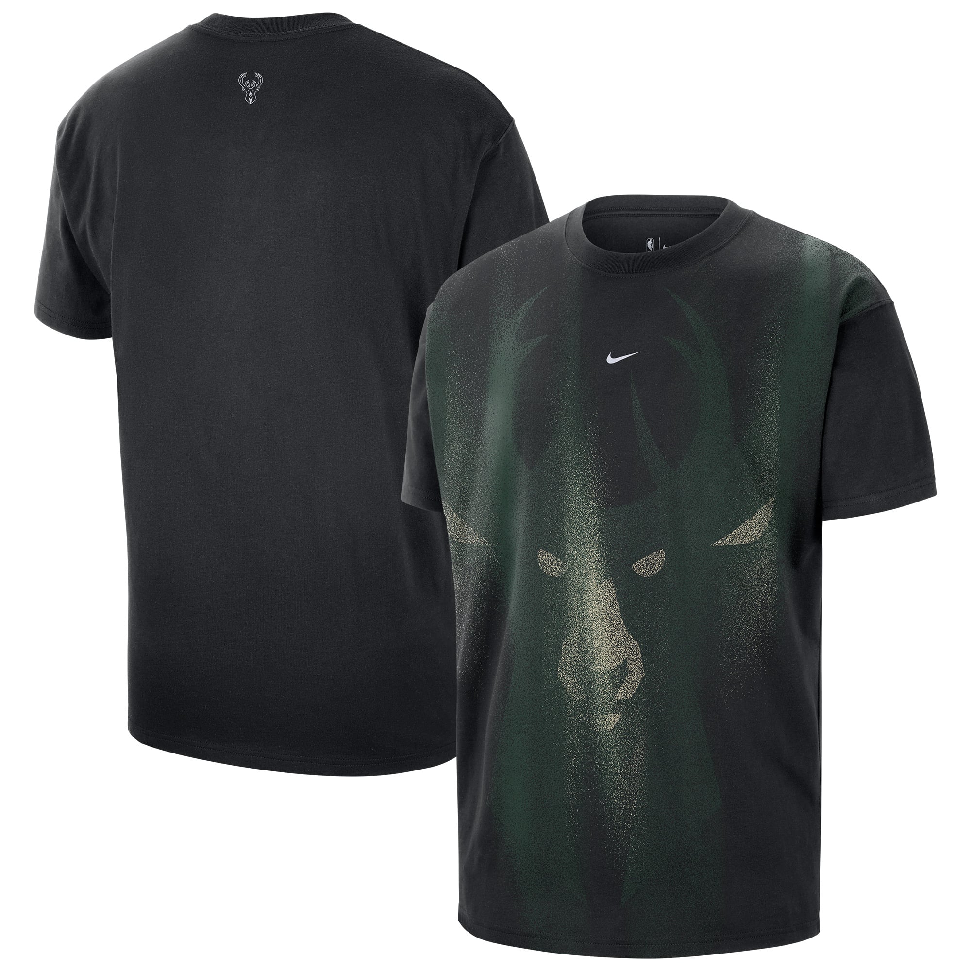 T-shirt d'entraînement Nike Black Milwaukee Bucks 2026 Standard Issue pour homme