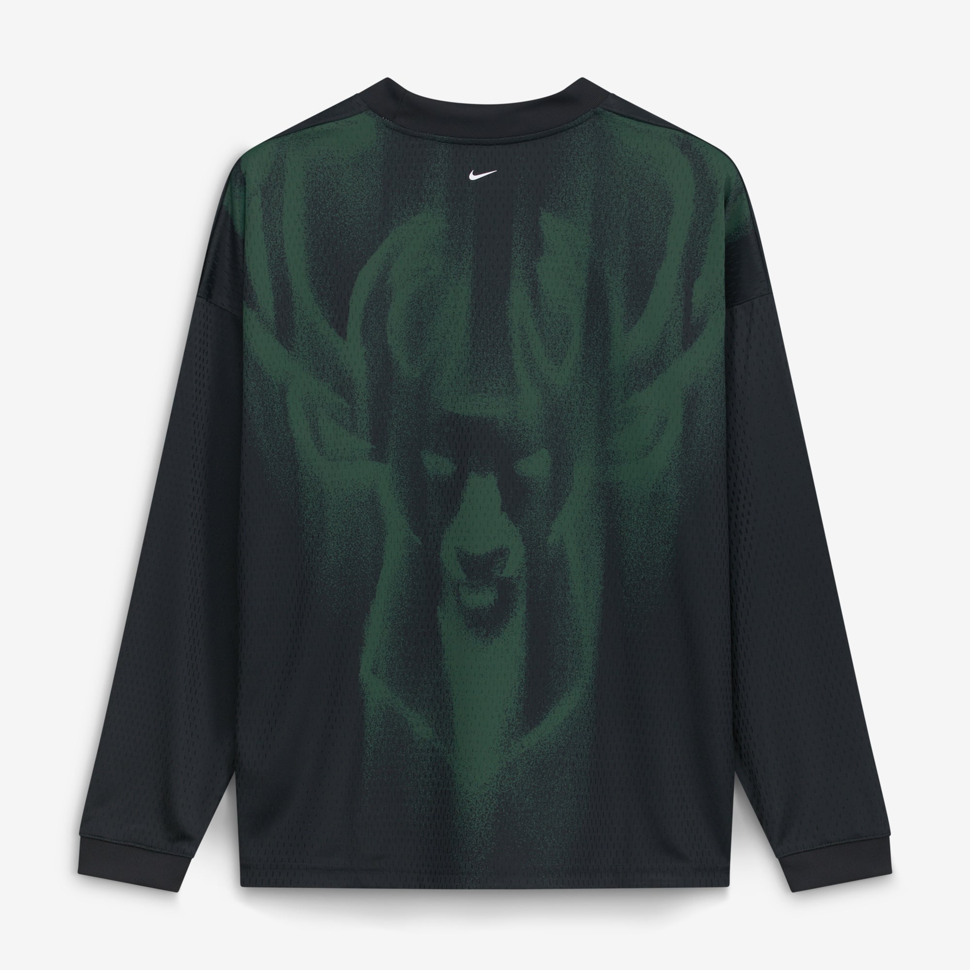 T-shirt à manches longues Nike Milwaukee Bucks noir pour homme, édition standard 2026, performance d'avant-match