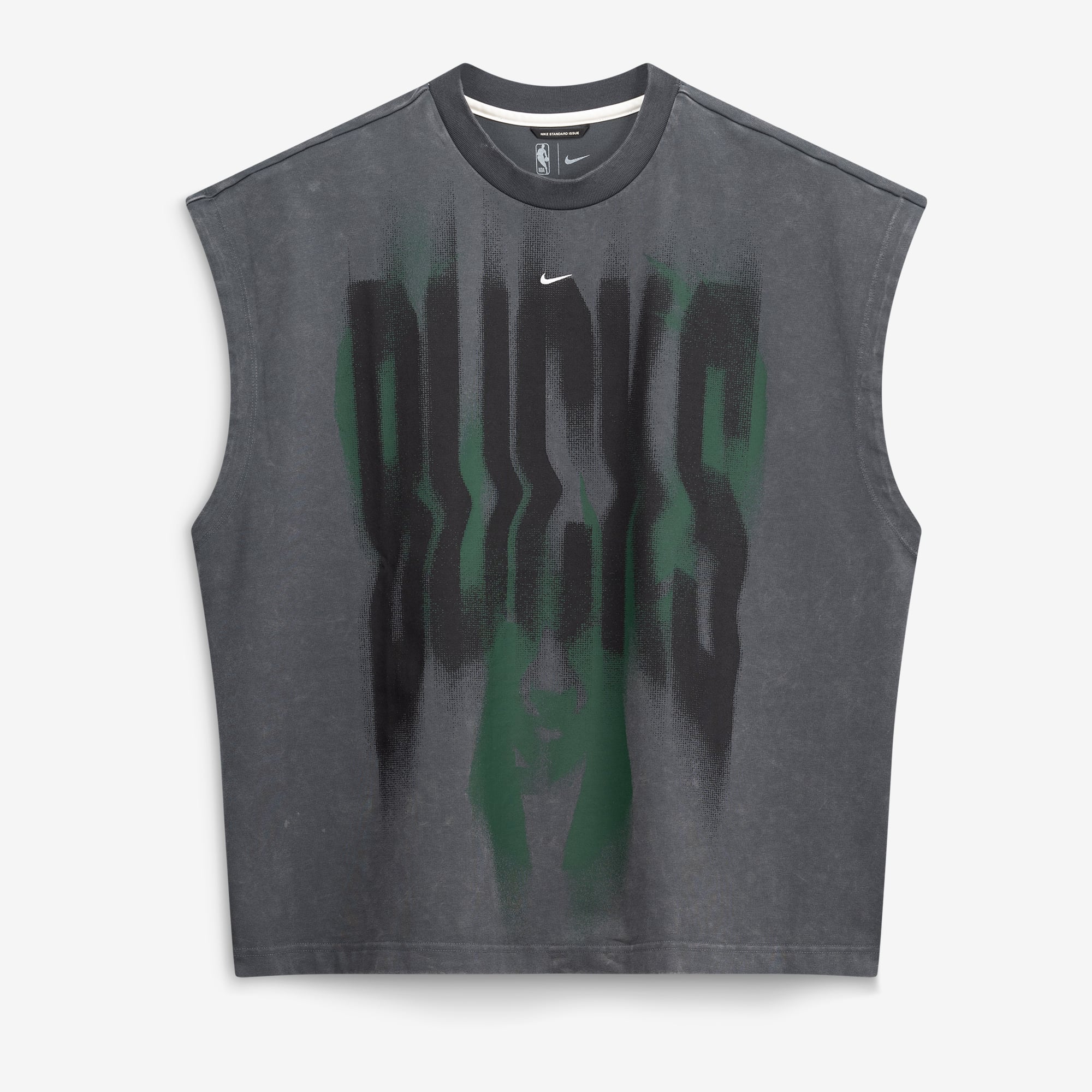 Débardeur d'avant-match Nike anthracite Milwaukee Bucks 2026 Standard Issue pour homme
