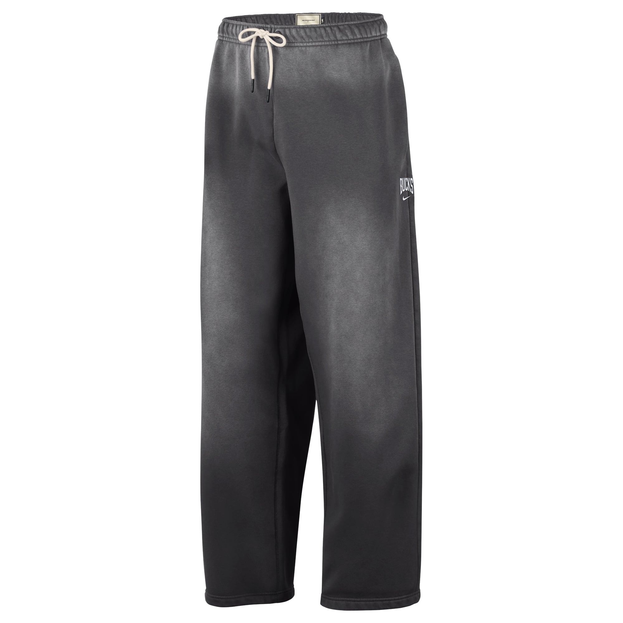 Pantalon de voyage en molleton lavé Nike pour homme, coloris anthracite, Milwaukee Bucks 2026 Standard Issue