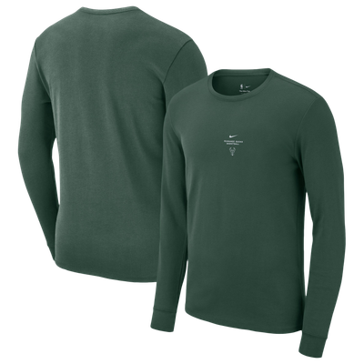 Milwaukee Bucks Nike 2026 Standard Issue Practice Long Sleeve T-Shirt - Hunter Green