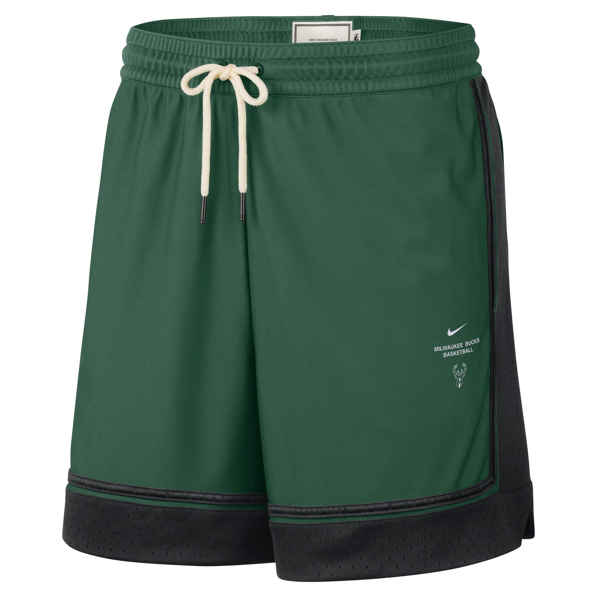 Short de match Nike vert chasseur Milwaukee Bucks 2026 Standard Issue pour homme