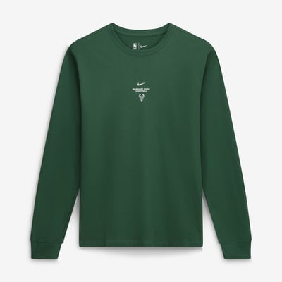 Milwaukee Bucks Nike 2026/27 Standard Issue Practice Long Sleeve T-Shirt - Hunter Green