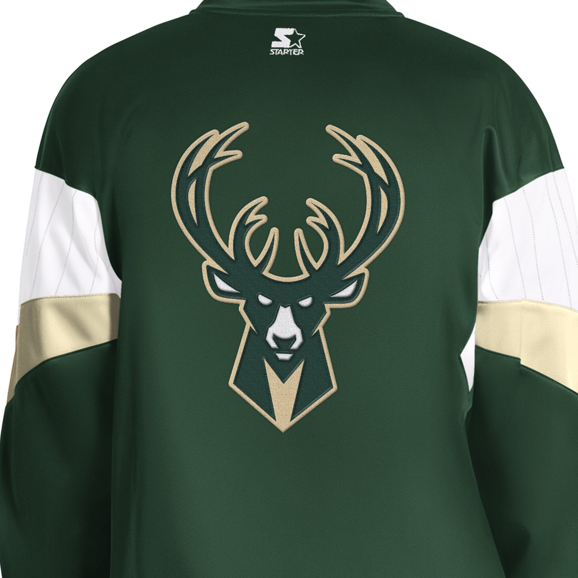 Veste de survêtement zippée Starter Hunter Green Milwaukee Bucks Legacy pour homme