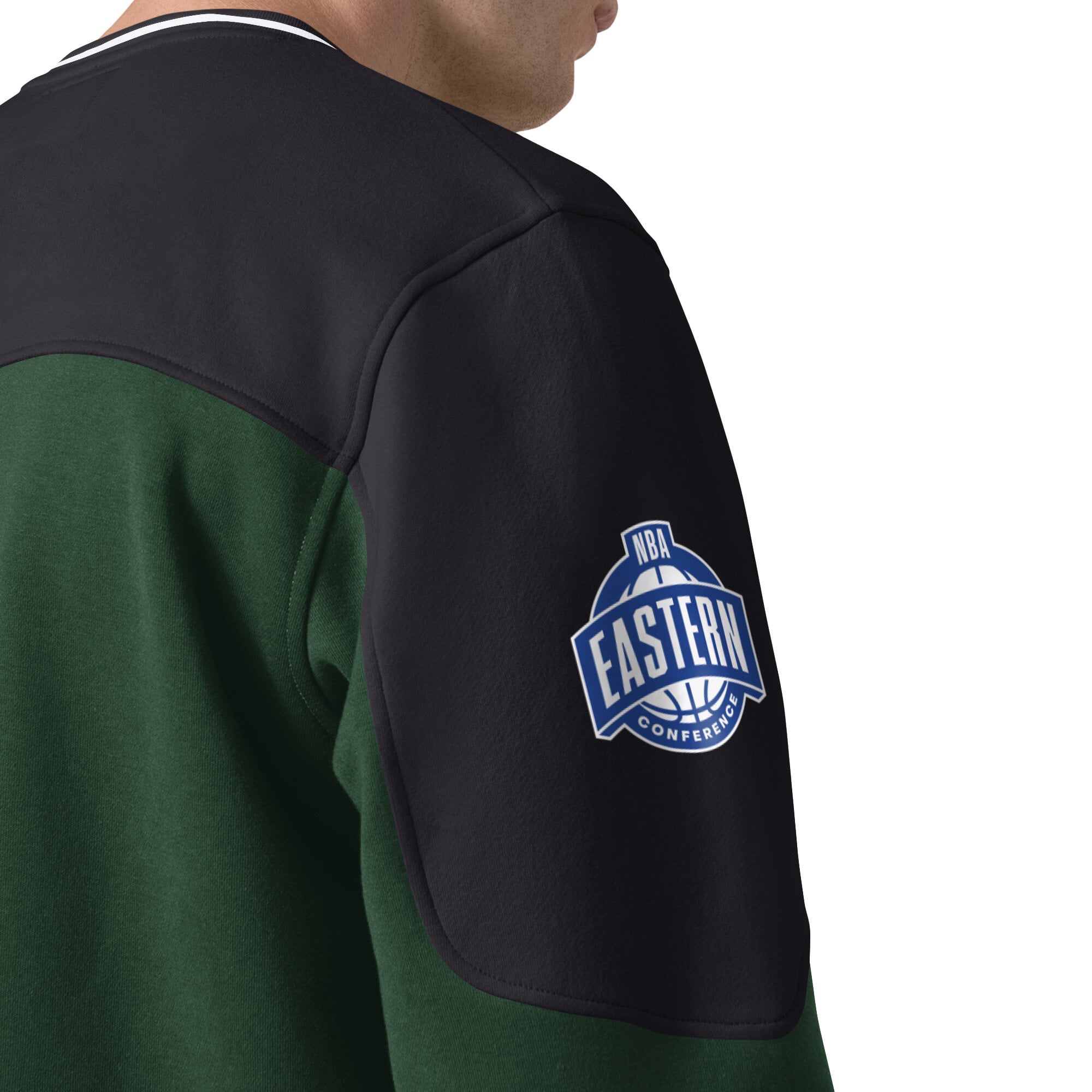 T-shirt à manches longues et col en V Starter vert chasseur Milwaukee Bucks pour homme